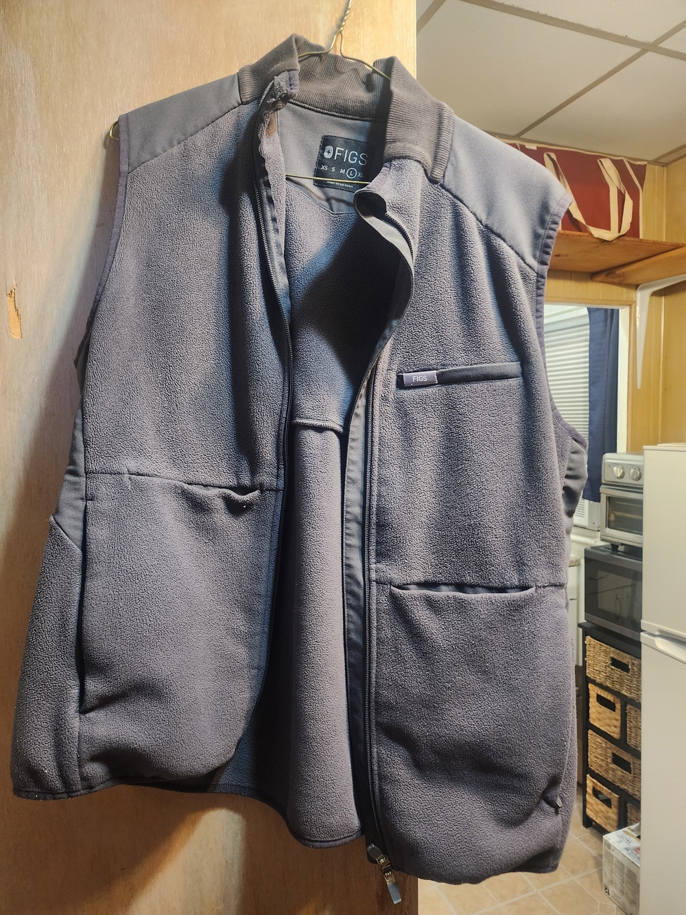 FIGS On-Shift Fleece Vest - Zip Front Layering Vest